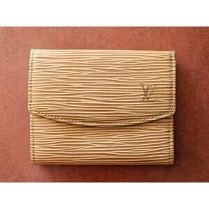 Like New Louis Vuitton yellow Epi leather wallet coin purse